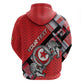 Personalized Tunisia Hoodie Silver Lions Sports Patterns - African Pride