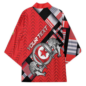 Personalized Tunisia Kimono Silver Lions Sports Patterns - African Pride