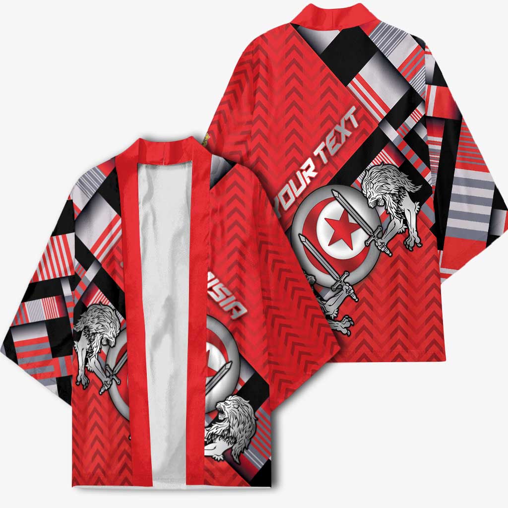Personalized Tunisia Kimono Silver Lions Sports Patterns - African Pride