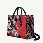 Tunisia Leather Bag Silver Lions Sports Patterns - African Pride