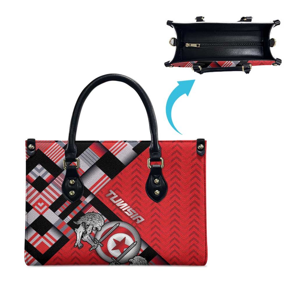 Tunisia Leather Bag Silver Lions Sports Patterns - African Pride