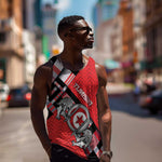 Personalized Tunisia Men Tank Top Silver Lions Sports Patterns - African Pride