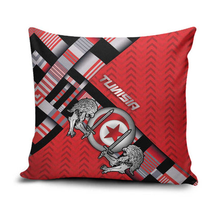 Tunisia Pillow Cover Silver Lions Sports Patterns - African Pride