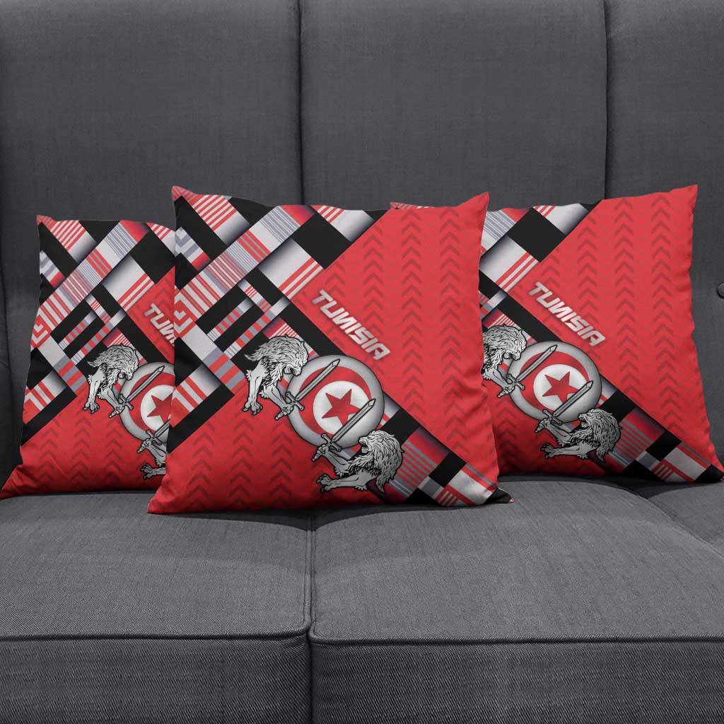 Tunisia Pillow Cover Silver Lions Sports Patterns - African Pride
