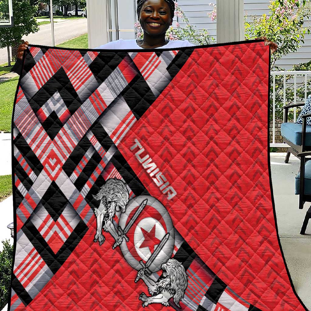 Tunisia Quilt Silver Lions Sports Patterns - African Pride