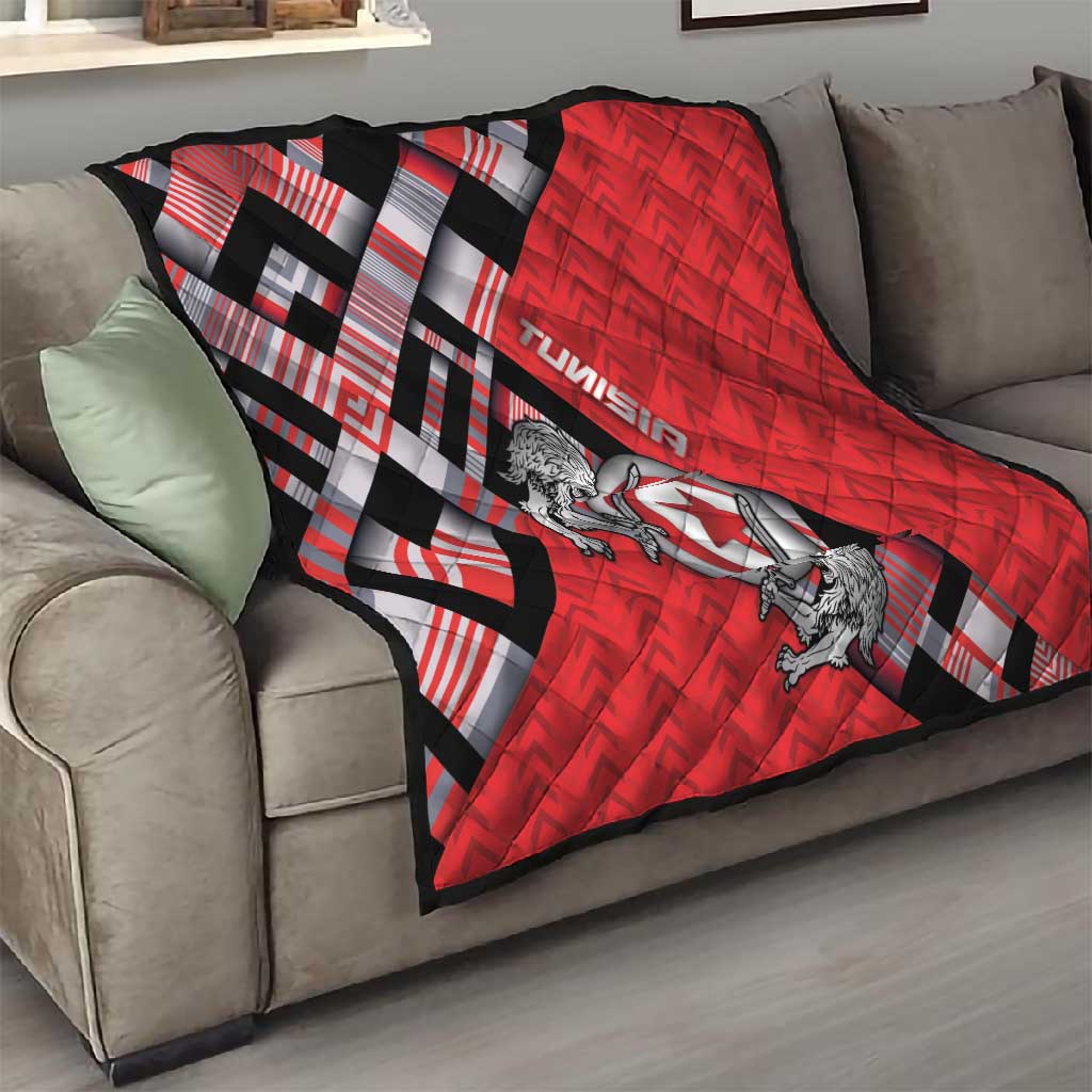 Tunisia Quilt Silver Lions Sports Patterns - African Pride