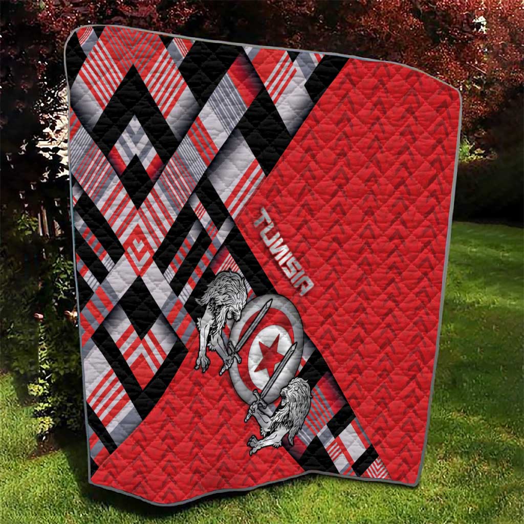 Tunisia Quilt Silver Lions Sports Patterns - African Pride