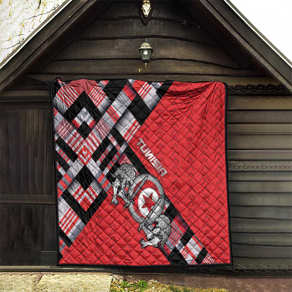Tunisia Quilt Silver Lions Sports Patterns - African Pride