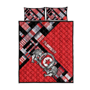 Tunisia Quilt Bed Set Silver Lions Sports Patterns - African Pride