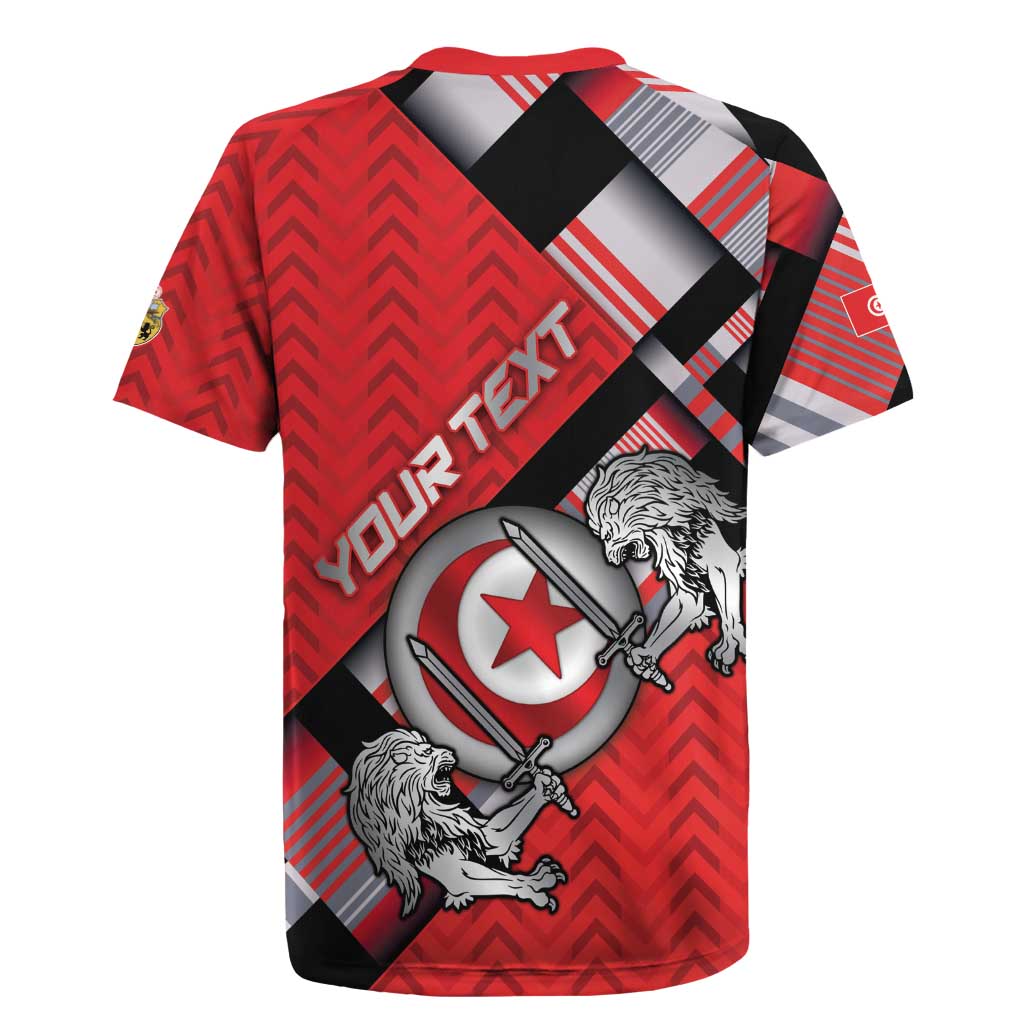 Personalized Tunisia Rugby Jersey Silver Lions Sports Patterns - African Pride