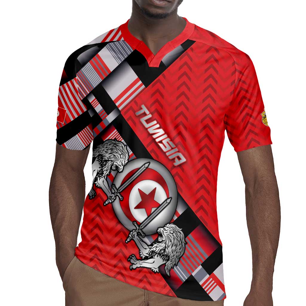 Personalized Tunisia Rugby Jersey Silver Lions Sports Patterns - African Pride