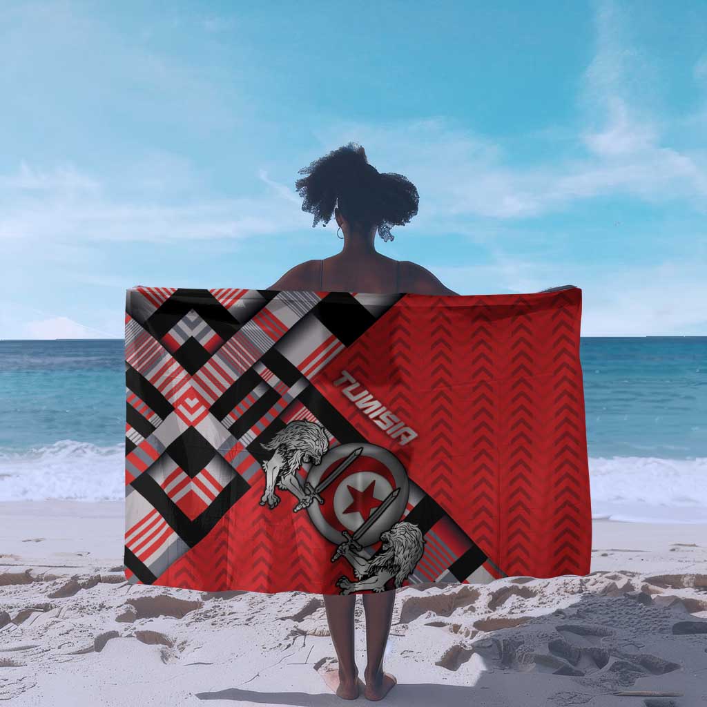 Tunisia Sarong Silver Lions Sports Patterns - African Pride