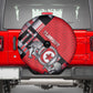 Tunisia Spare Tire Cover Silver Lions Sports Patterns - African Pride