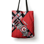 Tunisia Tote Bag Silver Lions Sports Patterns - African Pride