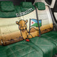 African Djibouti Back Car Seat Cover Camel Holding Jabuuti Flag - African Pride