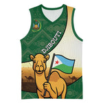Personalized African Djibouti Basketball Jersey Camel Holding Jabuuti Flag DT05