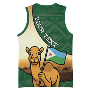 Personalized African Djibouti Basketball Jersey Camel Holding Jabuuti Flag DT05