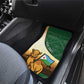 African Djibouti Car Mats Camel Holding Jabuuti Flag - African Pride