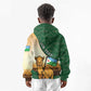 Personalized African Djibouti Kid Hoodie Camel Holding Jabuuti Flag - African Pride