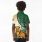 Personalized African Djibouti Kid Polo Shirt Camel Holding Jabuuti Flag - African Pride