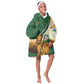 Personalized African Djibouti Kid Wearable Blanket Hoodie Camel Holding Jabuuti Flag - African Pride