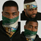 African Djibouti Neck Gaiter Camel Holding Jabuuti Flag DT05