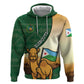 Personalized African Djibouti Zip Hoodie Camel Holding Jabuuti Flag - African Pride