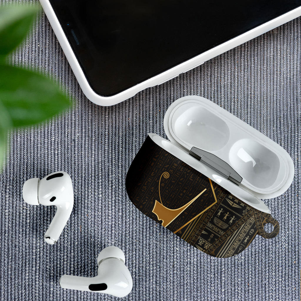 Egypt Deshret Crown AirPods Case Ancient Mythology Pharaoh With Pschent