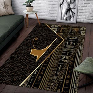 Egypt Deshret Crown Area Rug Ancient Mythology Pharaoh With Pschent