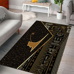 Egypt Deshret Crown Area Rug Ancient Mythology Pharaoh With Pschent