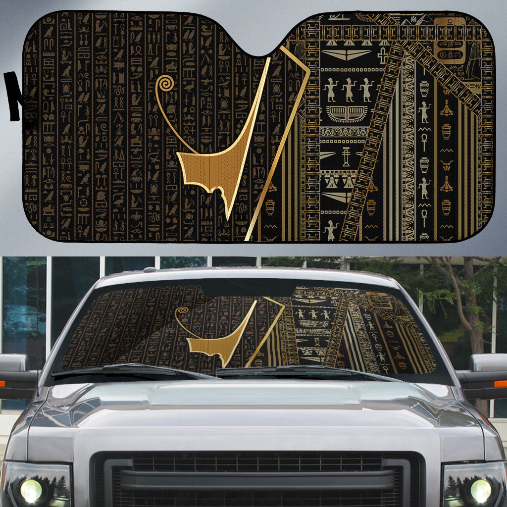 Egypt Deshret Crown Auto Sun Shade Ancient Mythology Pharaoh With Pschent