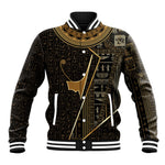 Egypt Deshret Crown Baseball Jacket Ancient Mythology Pharaoh With Pschent