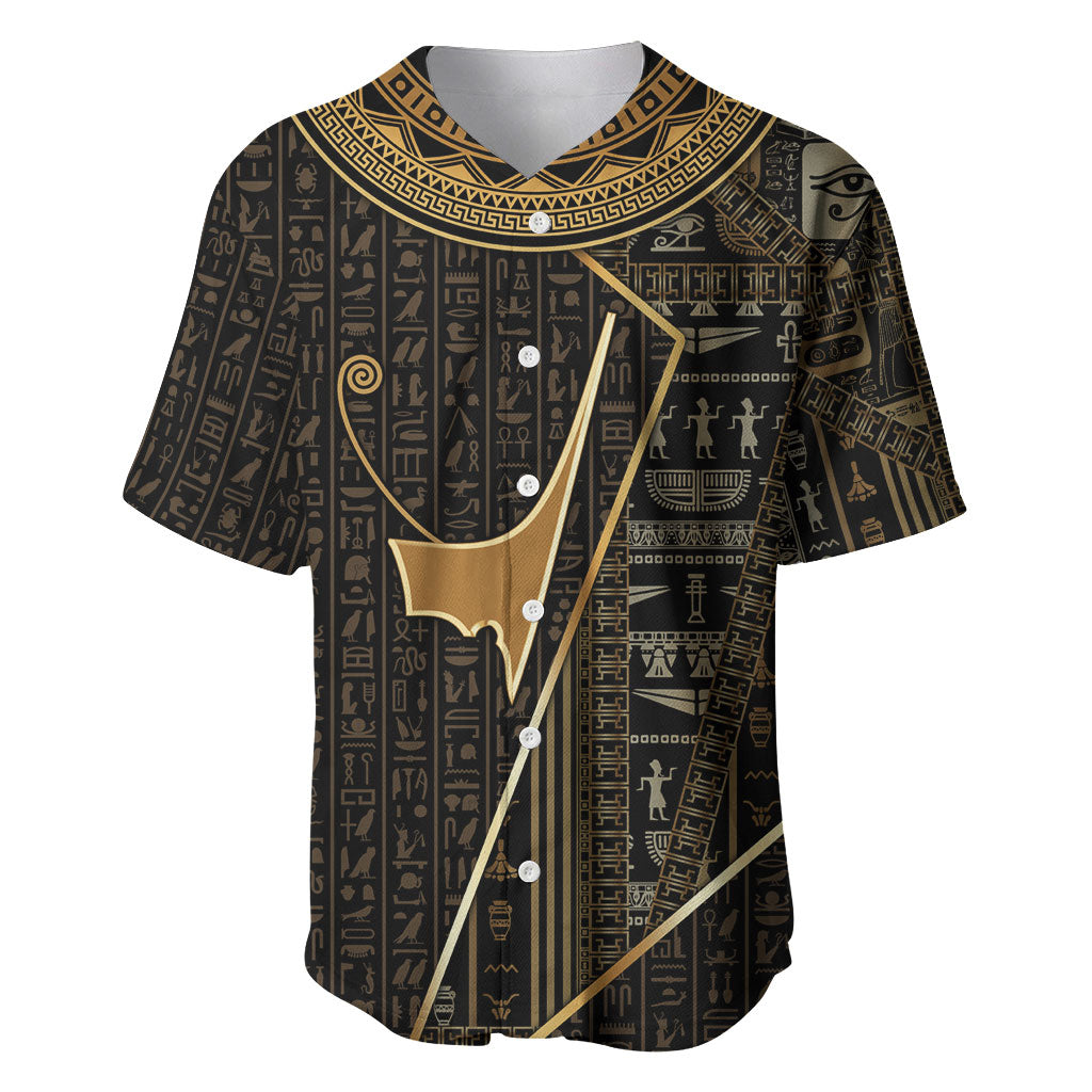 Egypt Deshret Crown Baseball Jersey Ancient Mythology Pharaoh With Pschent