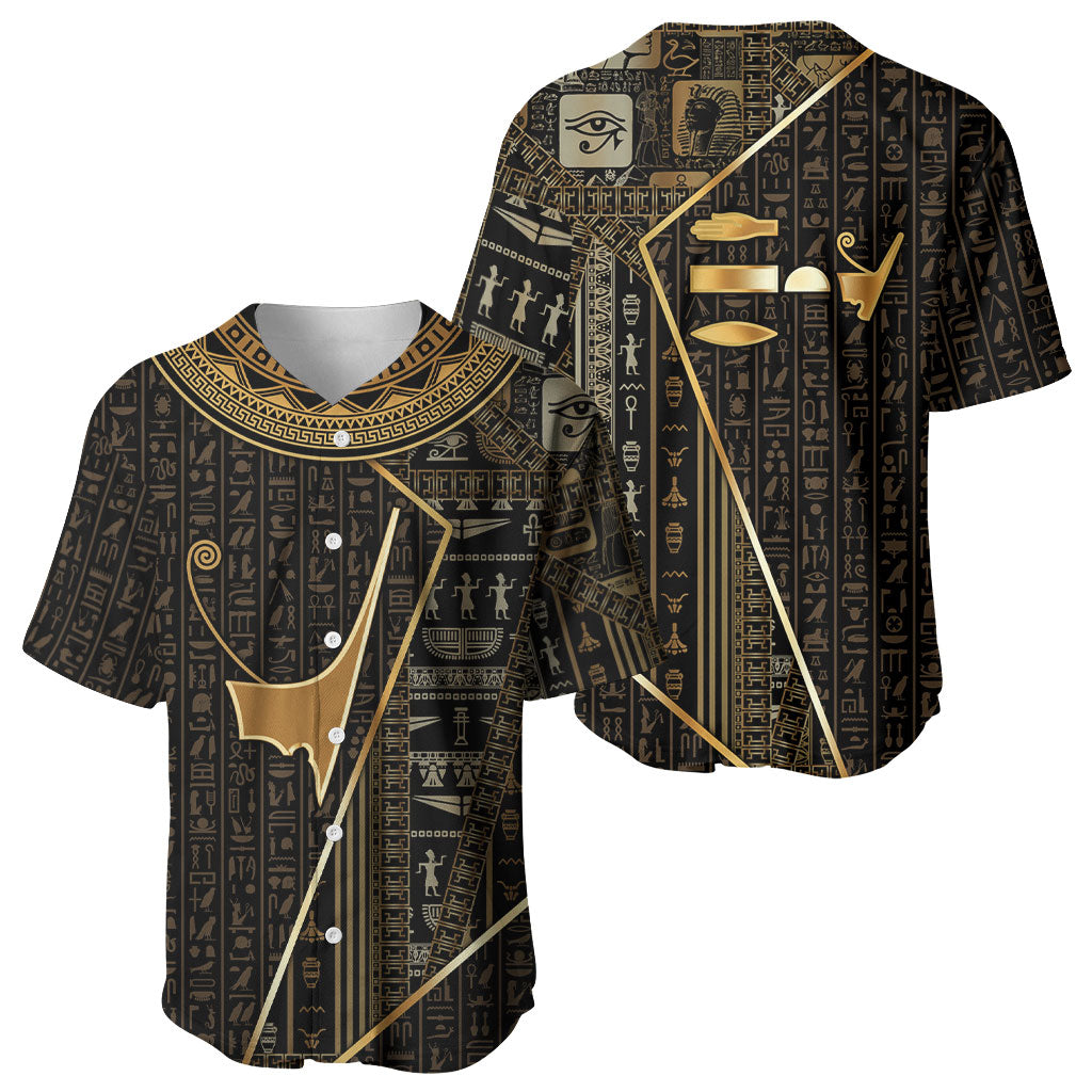 Egypt Deshret Crown Baseball Jersey Ancient Mythology Pharaoh With Pschent