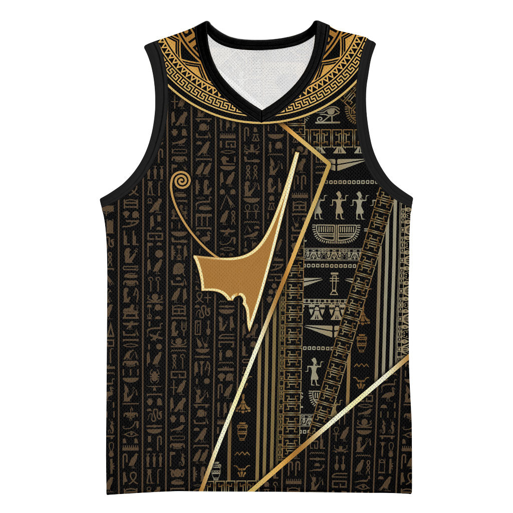 Egypt Deshret Crown Basketball Jersey Ancient Mythology Pharaoh With Pschent