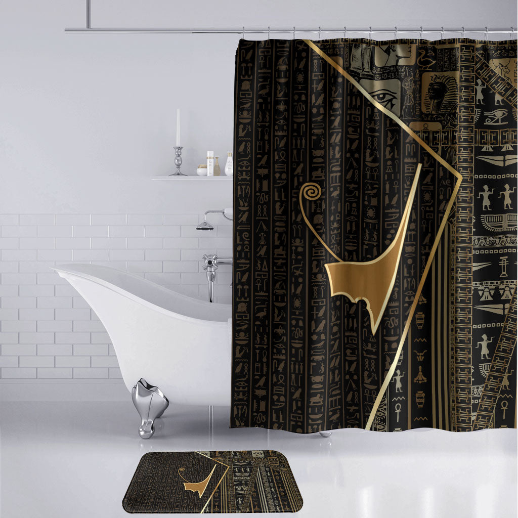 Egypt Deshret Crown Bathroom Set Ancient Mythology Pharaoh With Pschent