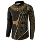 Egypt Deshret Crown Button Sweatshirt Ancient Mythology Pharaoh With Pschent