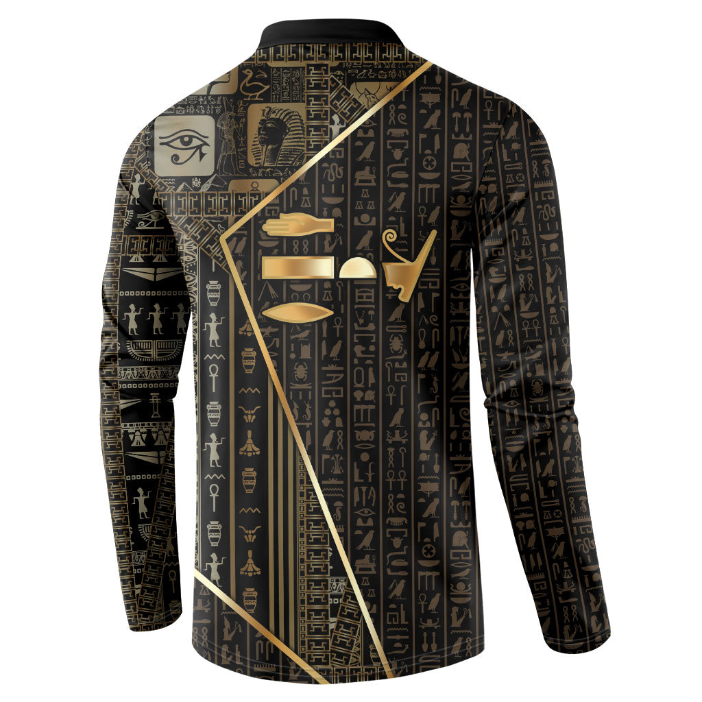 Egypt Deshret Crown Button Sweatshirt Ancient Mythology Pharaoh With Pschent