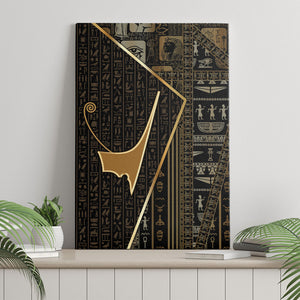 Egypt Deshret Crown Canvas Wall Art Ancient Mythology Pharaoh With Pschent
