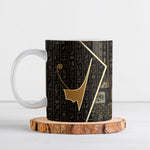 Egypt Deshret Crown Ceramic Mug Ancient Mythology Pharaoh With Pschent
