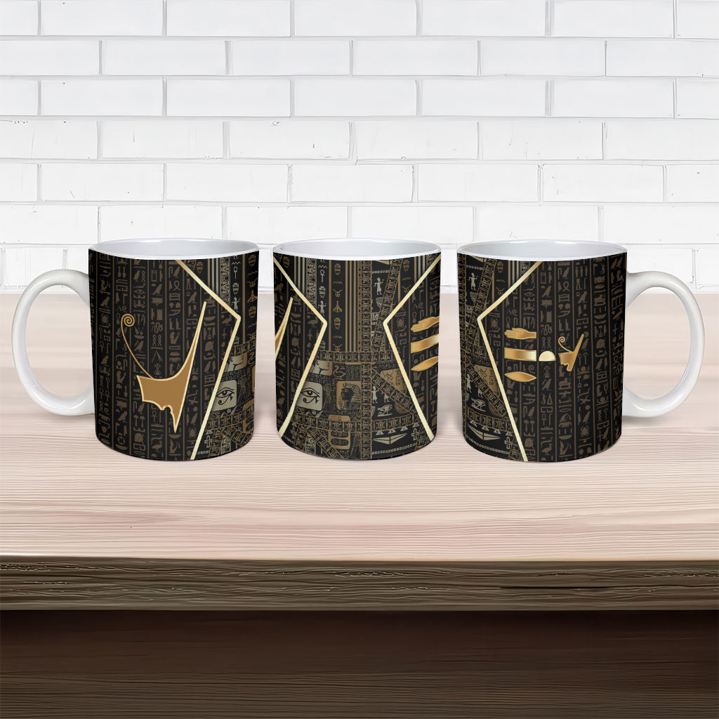 Egypt Deshret Crown Ceramic Mug Ancient Mythology Pharaoh With Pschent