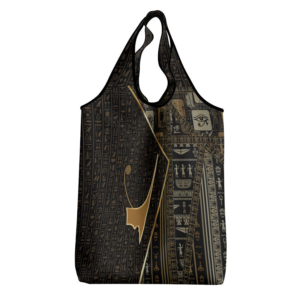 Egypt Deshret Crown Grocery Bag Ancient Mythology Pharaoh With Pschent