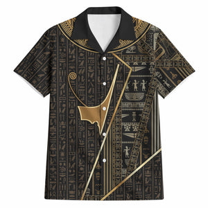 Egypt Deshret Crown Hawaiian Shirt Ancient Mythology Pharaoh With Pschent