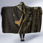 Egypt Deshret Crown Hooded Blanket Ancient Mythology Pharaoh With Pschent