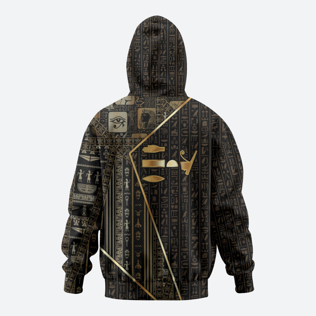 Egypt Deshret Crown Hoodie Ancient Mythology Pharaoh With Pschent
