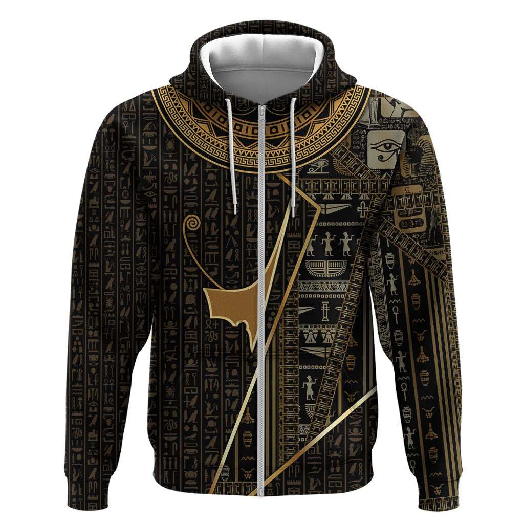 Egypt Deshret Crown Hoodie Ancient Mythology Pharaoh With Pschent