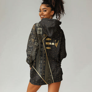 Egypt Deshret Crown Hoodie Dress Ancient Mythology Pharaoh With Pschent