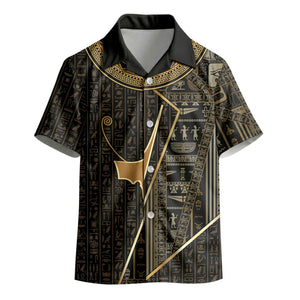 Egypt Deshret Crown Kid Hawaiian Shirt Ancient Mythology Pharaoh With Pschent