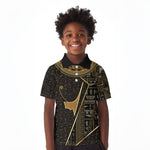 Egypt Deshret Crown Kid Polo Shirt Ancient Mythology Pharaoh With Pschent