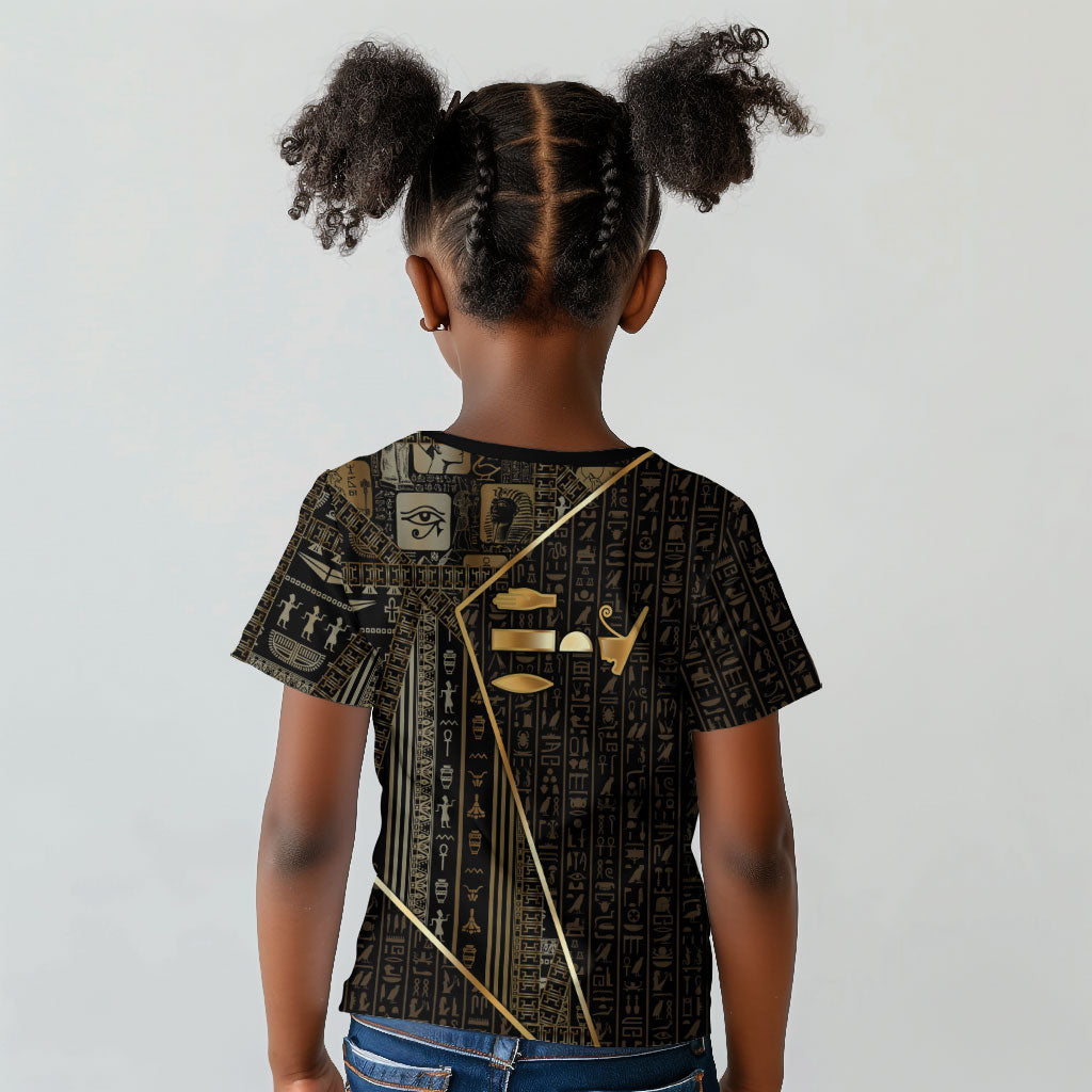 Egypt Deshret Crown Kid T shirt Ancient Mythology Pharaoh With Pschent